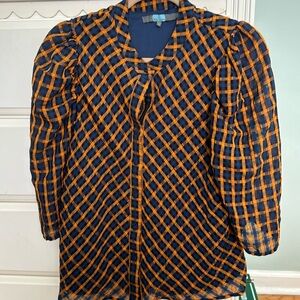 Eva Franco puff shoulder blouse from Anthropologie